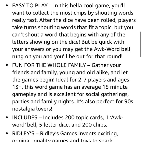 Awk-word game Ridley’s - Picture 4 of 4